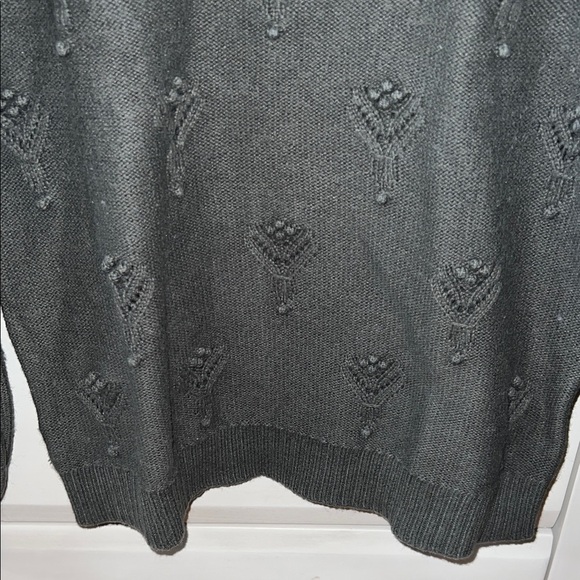 LOFT Women's Olive Knit Sweater - Picture 4 of 9